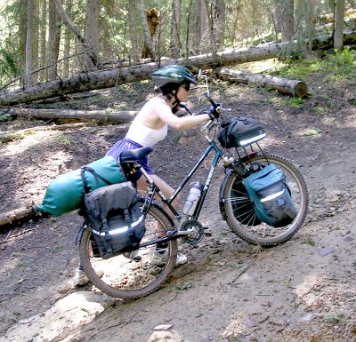 High angle mud slick ascent.